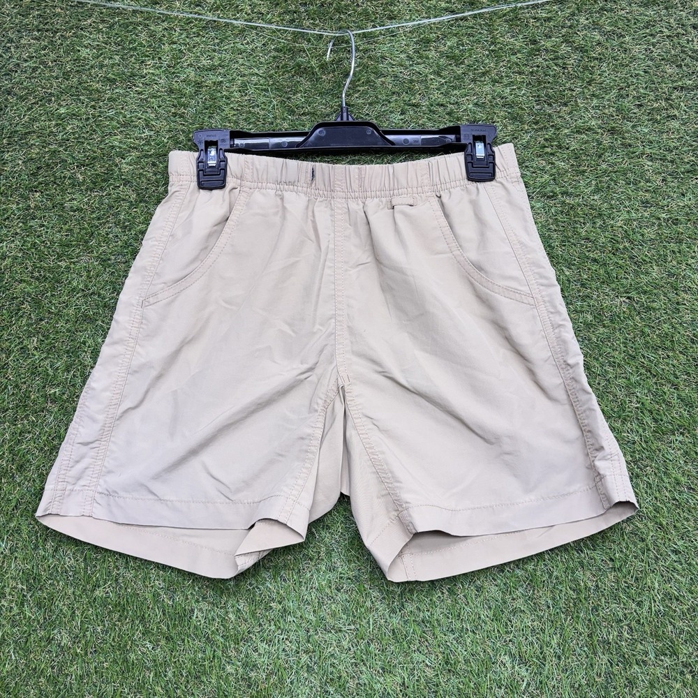 Gramicci Shorts Mens XS Beige Nylon Outdoor Hiking Travel Stretch Lightweight